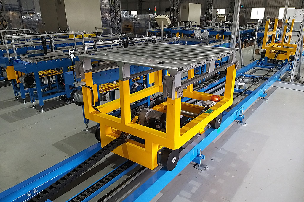 Rail Guided Vehicle for pallet