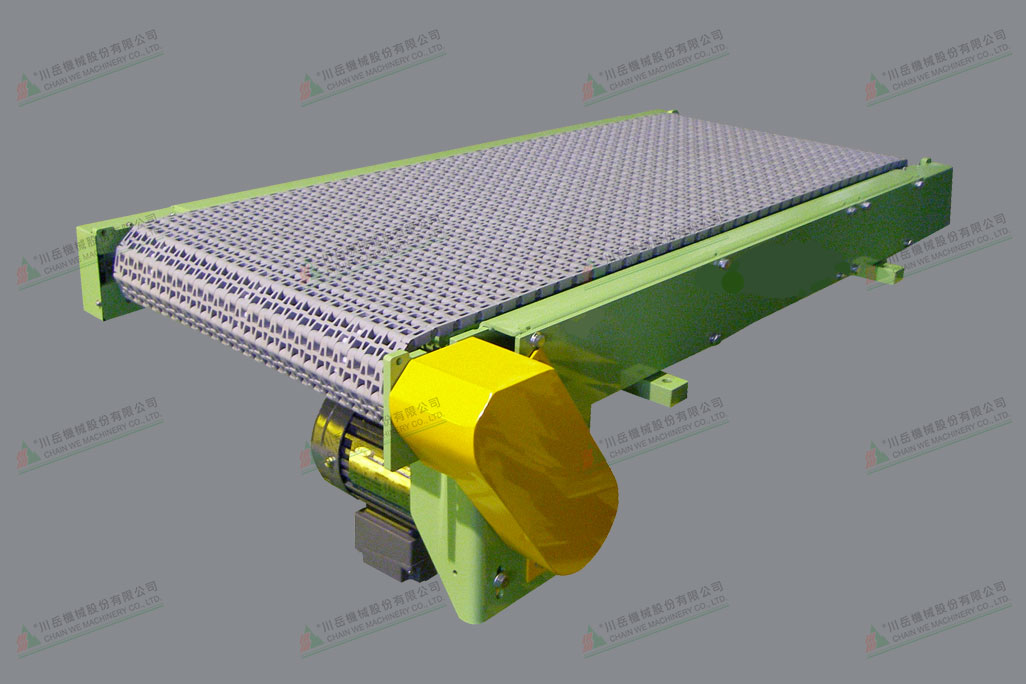 Plastic mesh belt conveyor