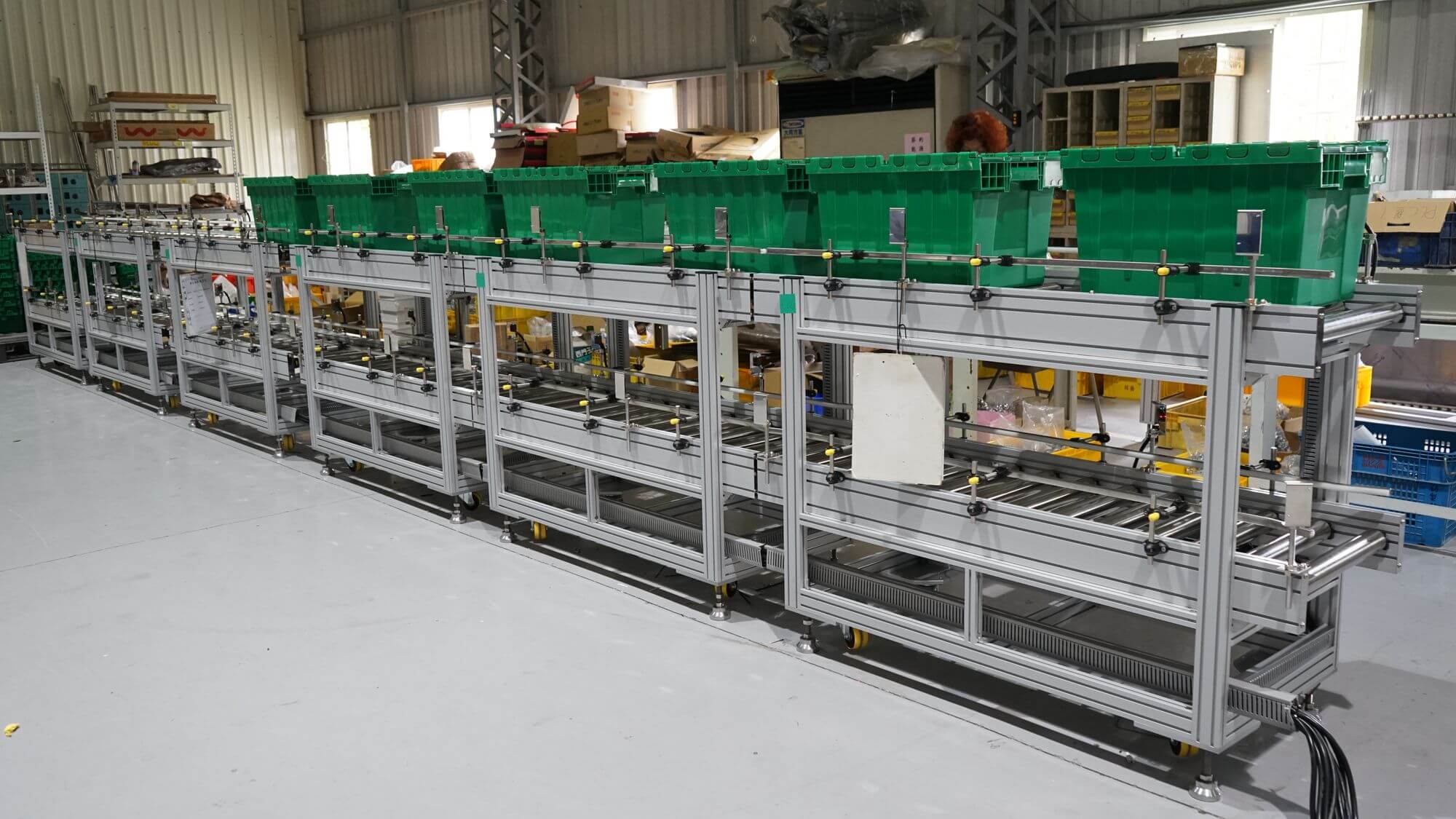 Double Layer Conveying Line for Material Box